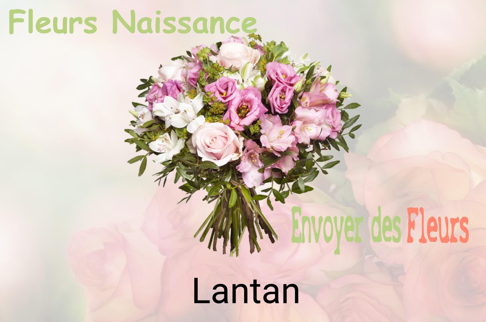 Bouquet de fleurs de naissance livré à Lantan